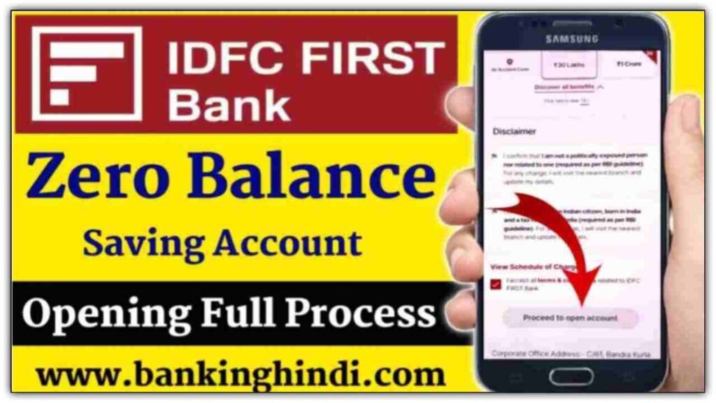 IDFC Bank Account Opening