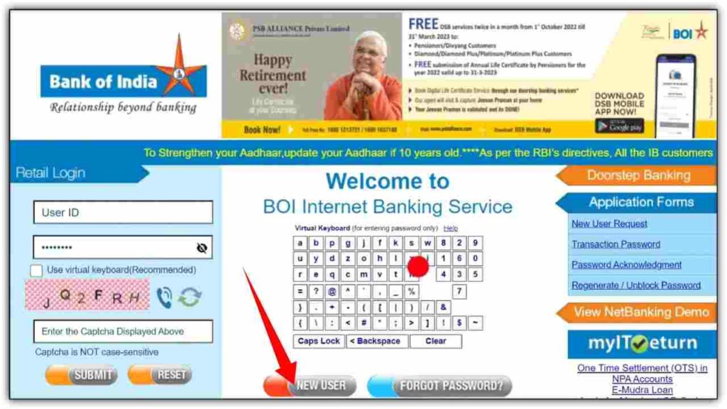 Bank Of India Internet Banking 